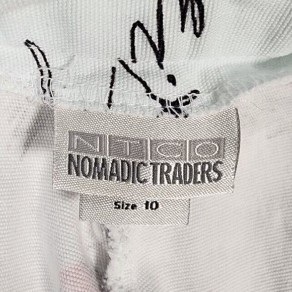 NTCO Nomadic Trader Tropical Vacation Themed Cropped Pants Womens Size 10 - Picture 7 of 10